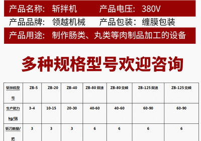 诸城斩拌机厂家80大型火锅丸子斩拌机素丸子四喜丸子肉丸子斩切搅拌机器